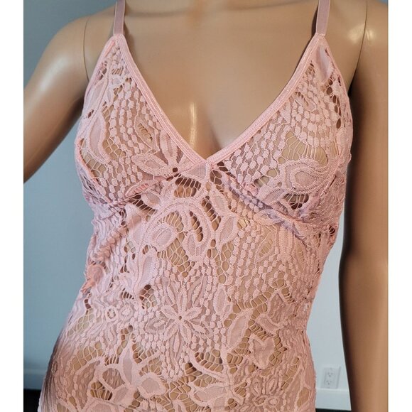 Sexy-Pink-Women-Party-Dress-Babydoll-Teddy-G-String-Clubwear Medium ELE-115948 - Picture 2 of 5